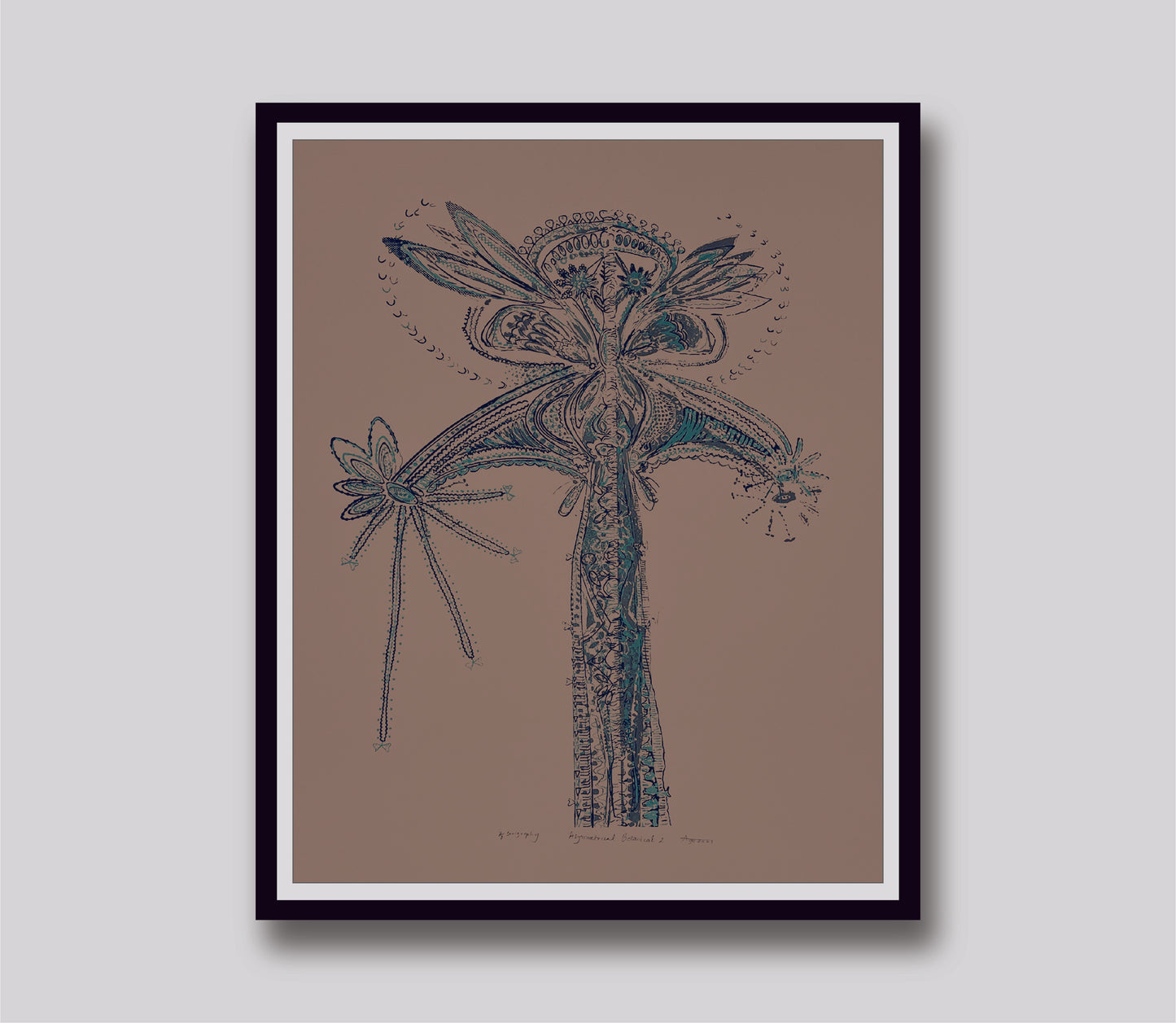 Avni Bansal, "Asymmetrical Botanical II" 2021