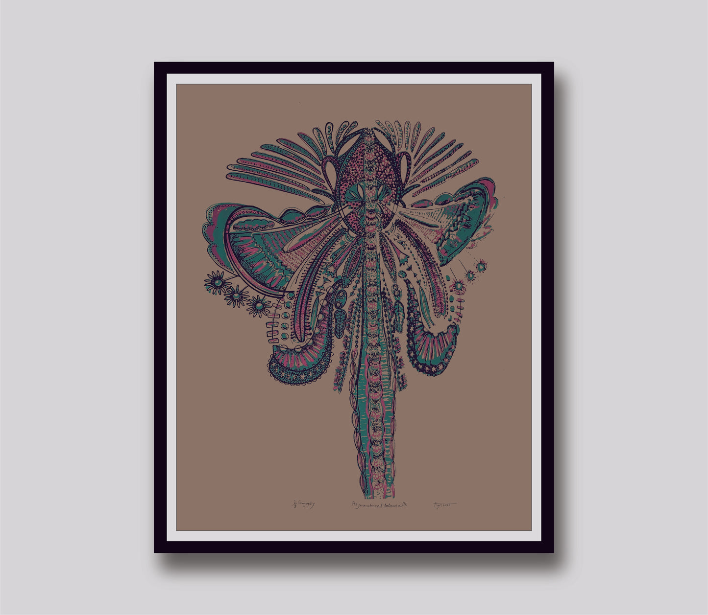 Avni Bansal, "Asymmetrical Botanical III", 2021