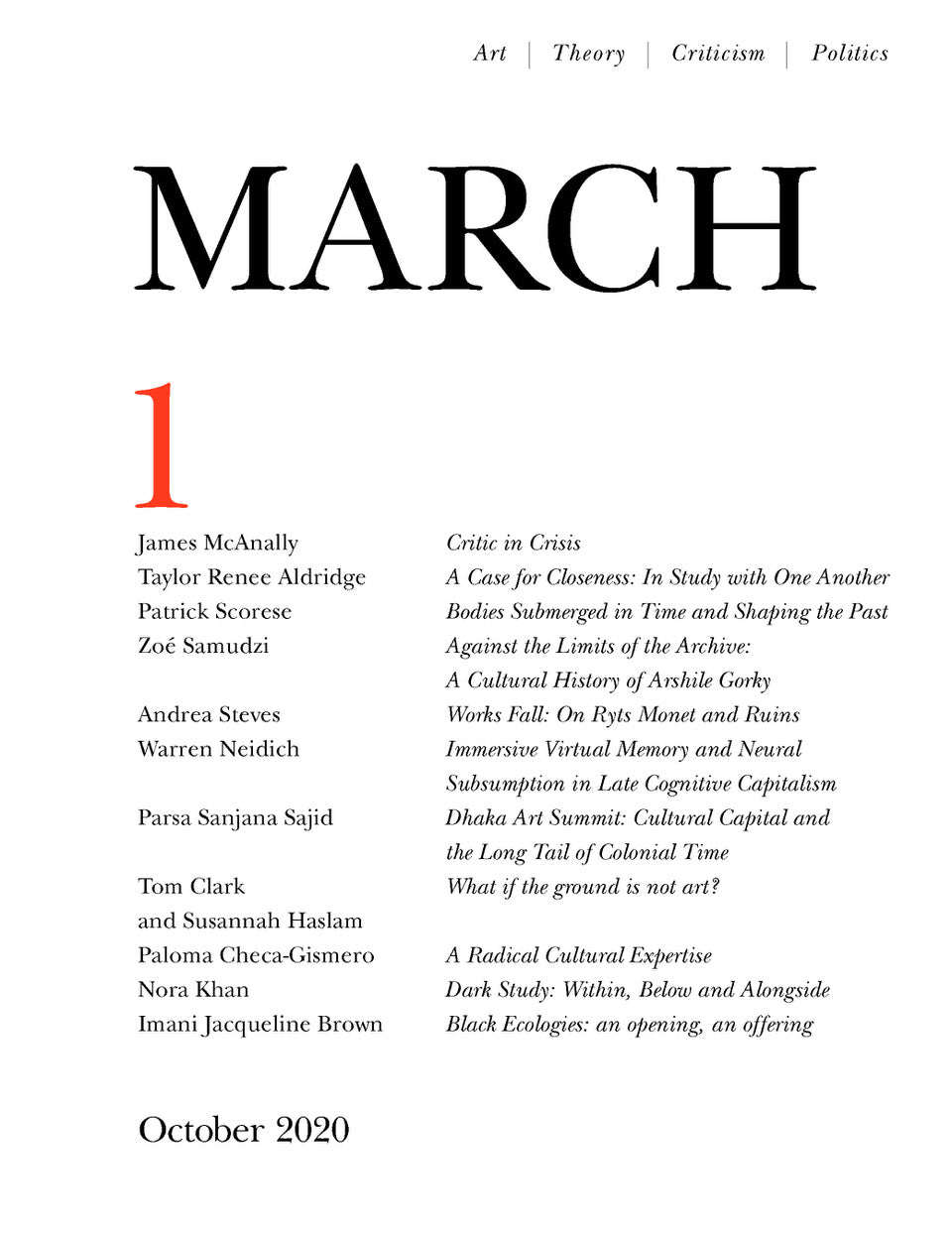 MARCH 01 by Sarrita Hunn, James McAnally
