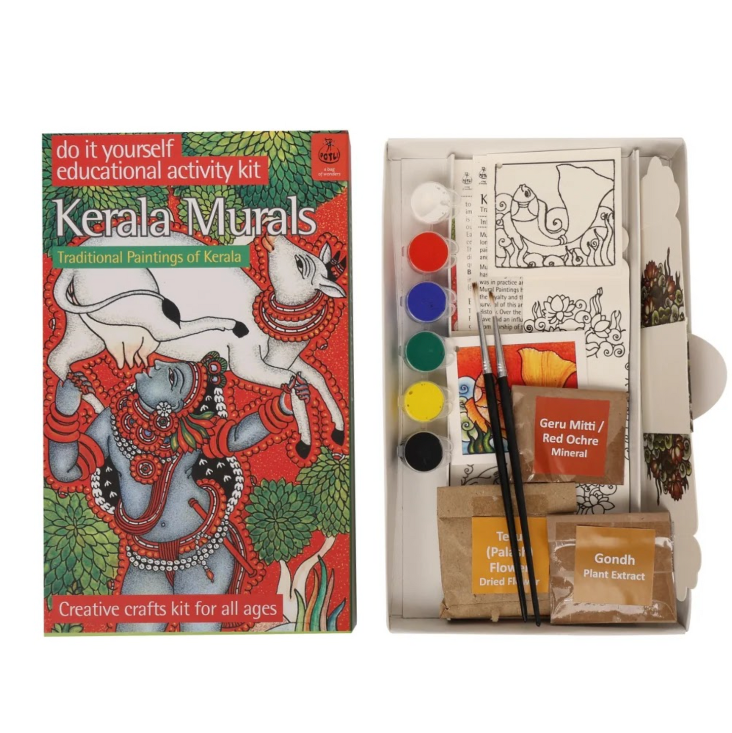 DIY Colouring Folk Art Kit Kerala Mural Painting