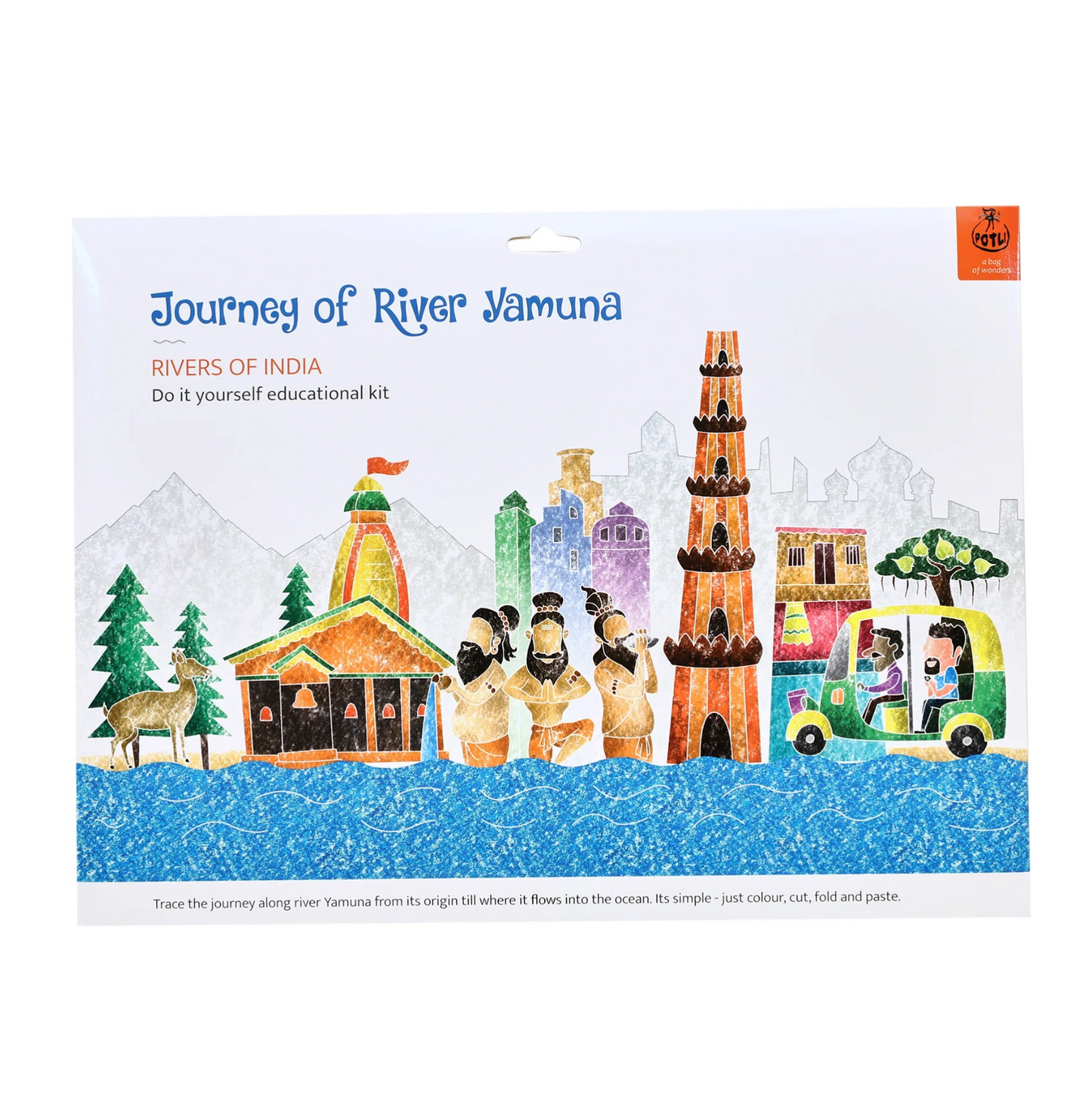 DIY Colouring kit Journey of River Yamuna